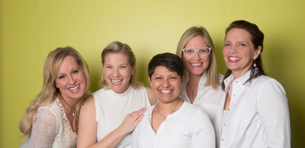 (from left to right: Dr. Karin Luise, Jamie Butler, Darshana Patel, Laura Boone, Ursula Lentine)